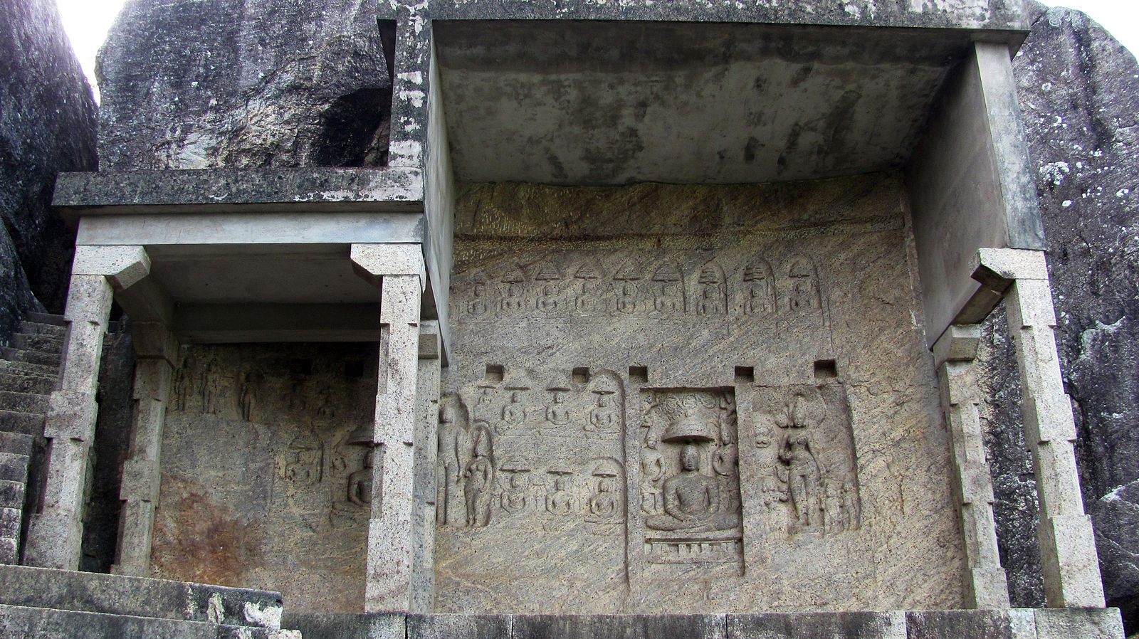 Bhagavati Temple and Jaina-bas Relief at Chitharal Jain Mandir