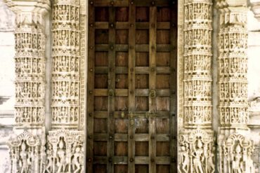 Doorway detail Dilwara Jain Temple Mount Abu