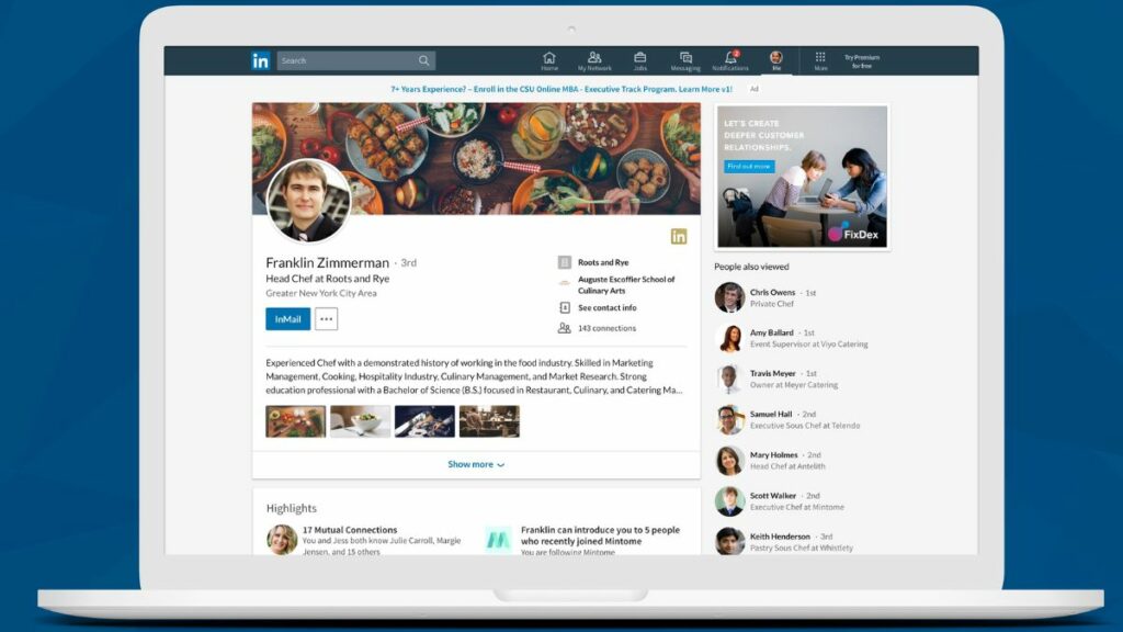 LinkedIn Profile for Jobs