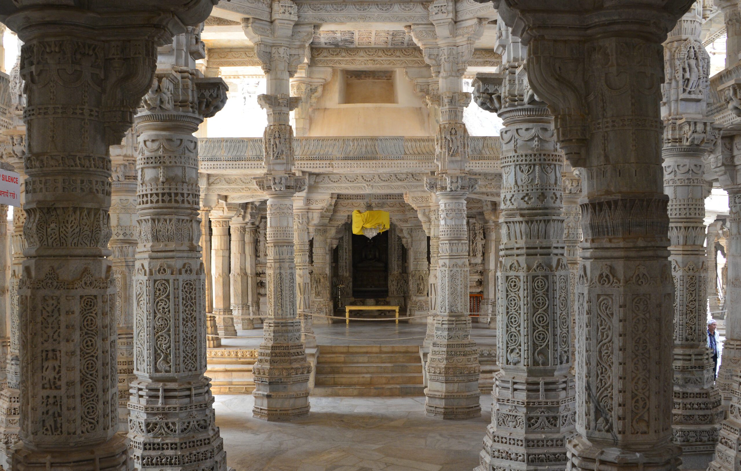 Marble Pillars at Ranakpur Jain temple