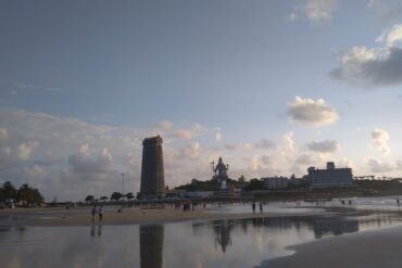 Murudeshwar temple from beach