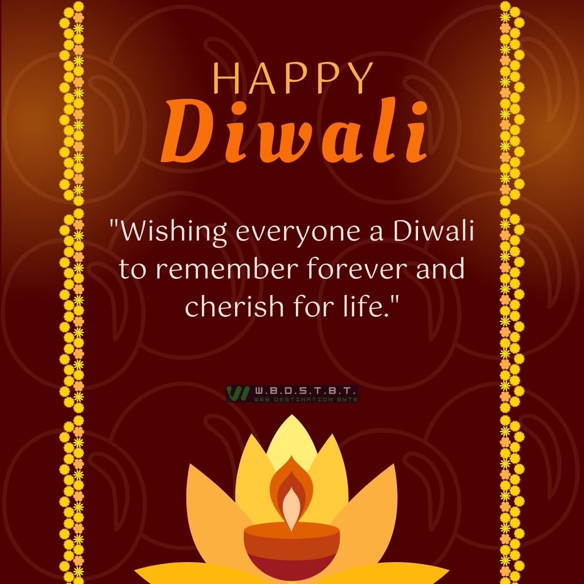 "Wishing everyone a Diwali to remember forever and cherish for life."