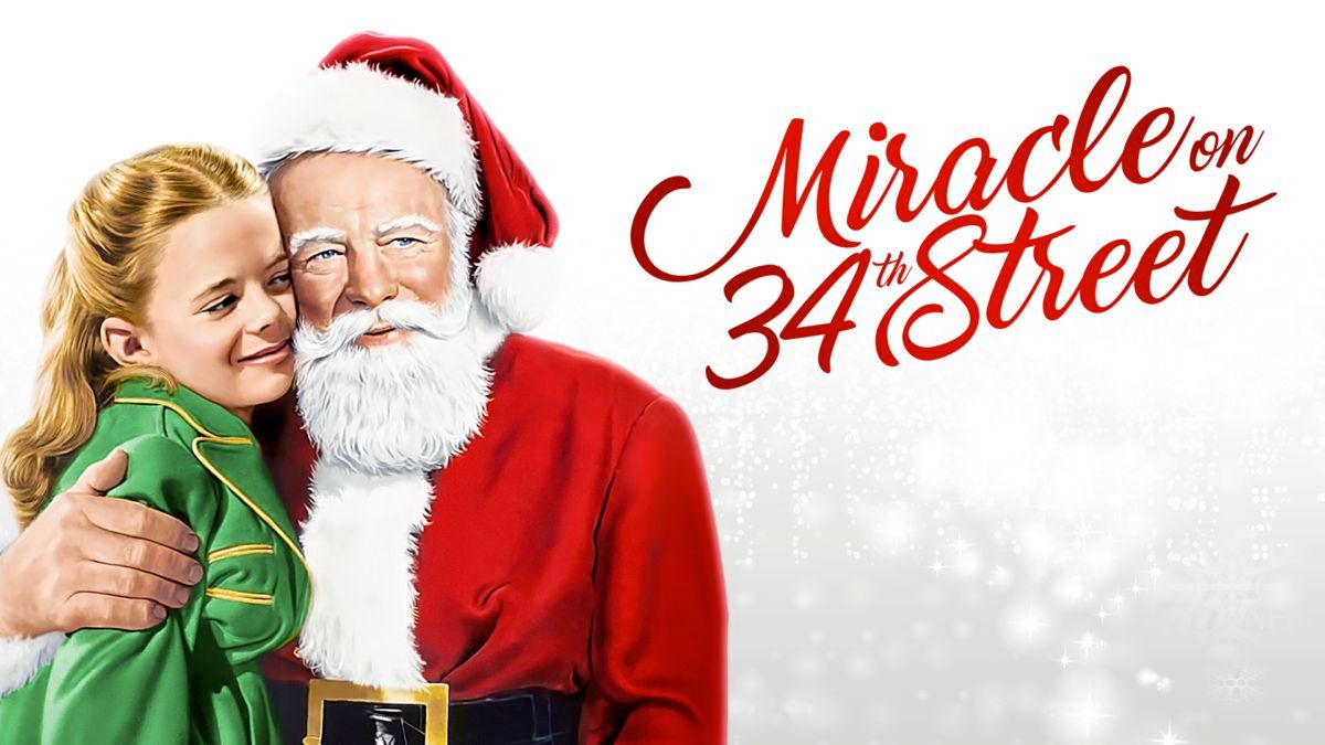 Miracle on 34th Street Christmas movies on Disney Plus and Amazon Prime