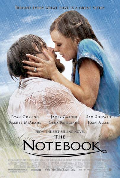 The NoteBook (2004) - Ryan Gosling Movies list