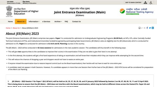 JEE Main 2024: Latest Updates, Schedule, Exam Date, Highlights and More